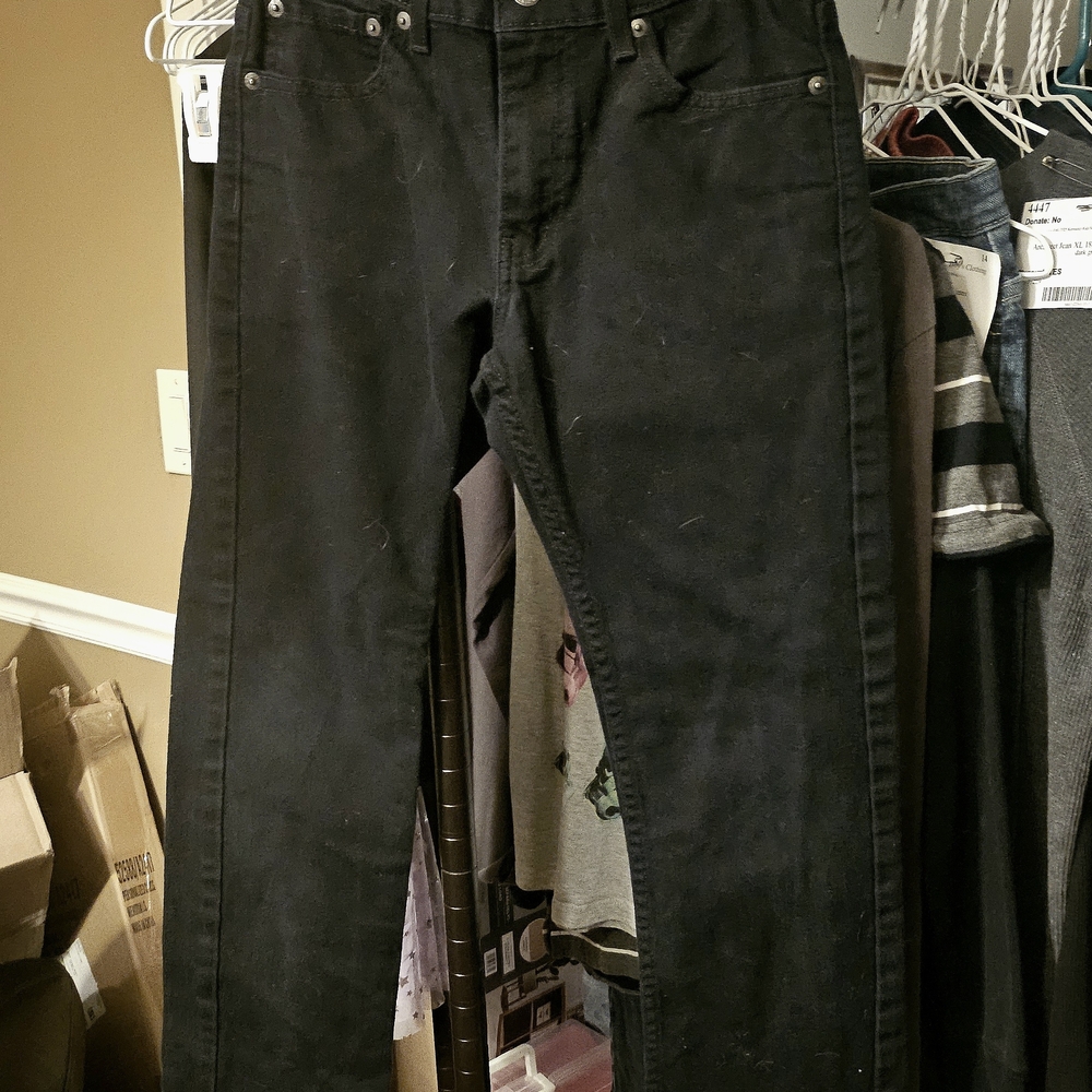 Classic Size 14R Black Boy's Levi's Gold Signature Skinny Jeans - LIKE NEW